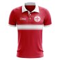Georgia Concept Stripe Polo Shirt (Red)