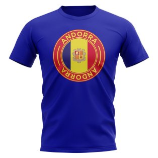 Andorra Football Badge T-Shirt (Royal)