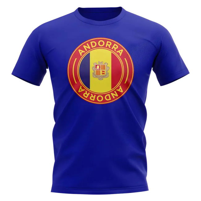 Andorra Football Badge T-Shirt (Royal)