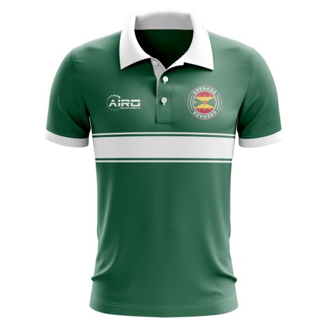 Grenada Concept Stripe Polo Shirt (Green)