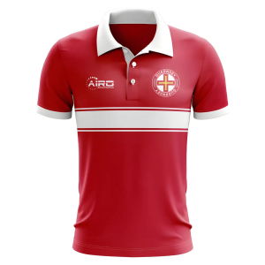 Guernsey Concept Stripe Polo Shirt (Red) - Kids