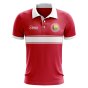 Guinea Bissau Concept Stripe Polo Shirt (Red)