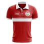 Hungary Concept Stripe Polo Shirt (Red)