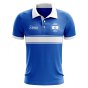 Israel Concept Stripe Polo Shirt (Blue)