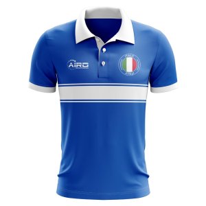 Italy Concept Stripe Polo Shirt (Blue) - Kids