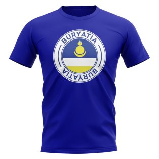 Buryatia Football Badge T-Shirt (Royal)