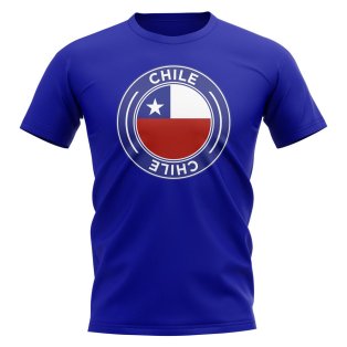 Chile Football Badge T-Shirt (Royal)