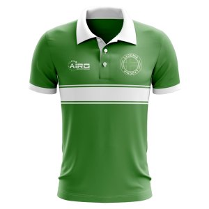 Ladonia Concept Stripe Polo Shirt (Green)