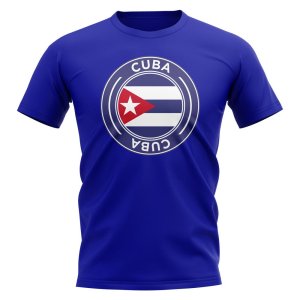 Cuba Football Badge T-Shirt (Royal)