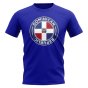 Dominican Republic Football Badge T-Shirt (Royal)