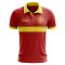 Macedonia Concept Stripe Polo Shirt (Red) - Kids
