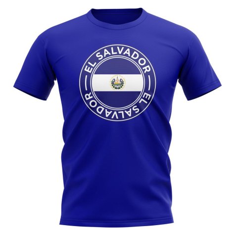 El Salvador Football Badge T-Shirt (Royal)