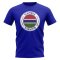 Gambia Football Badge T-Shirt (Royal)