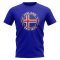 Iceland Football Badge T-Shirt (Royal)