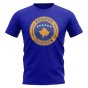 Kosovo Football Badge T-Shirt (Royal)