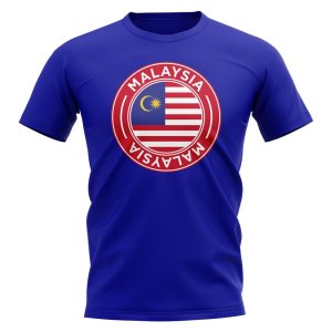 Malaysia Football Badge T-Shirt (Royal)