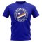 Marshall Islands Football Badge T-Shirt (Royal)