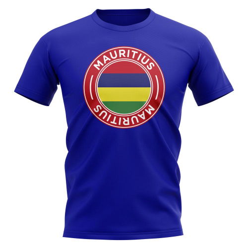 Mauritius Football Badge T-Shirt (Royal)