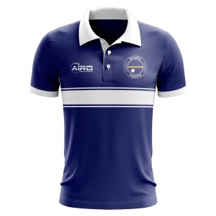 Nauru Concept Stripe Polo Shirt (Navy)