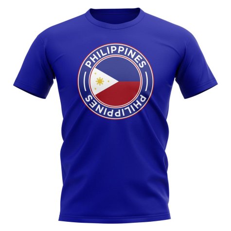 Philippines Football Badge T-Shirt (Royal)
