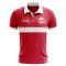 North Ossetia Concept Stripe Polo Shirt (Red) - Kids