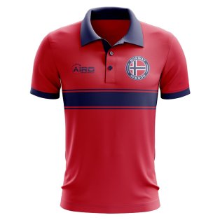 Norway Concept Stripe Polo Shirt (Red)