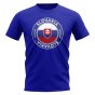 Slovakia Football Badge T-Shirt (Royal)