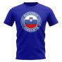 Slovenia Football Badge T-Shirt (Royal)