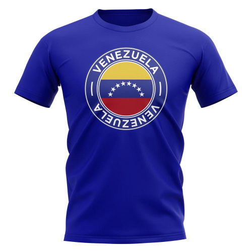 Venezuela Football Badge T-Shirt (Royal)