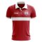 Paraguay Concept Stripe Polo Shirt (Red)