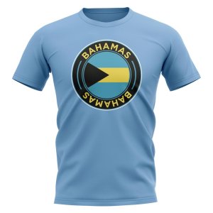 Bahamas Football Badge T-Shirt (Sky)