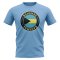 Bahamas Football Badge T-Shirt (Sky)
