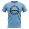 Botswana Football Badge T-Shirt (Sky)