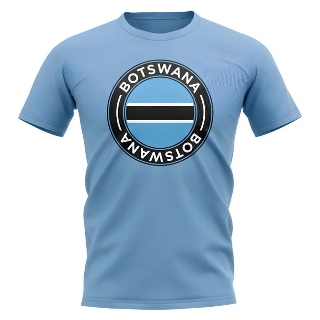 Botswana Football Badge T-Shirt (Sky)