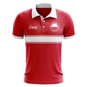 Poland Concept Stripe Polo Shirt (Red) - Kids