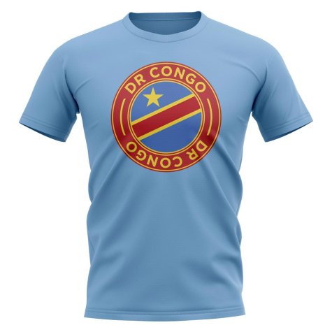 Dr Congo Football Badge T-Shirt (Sky)