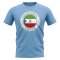 Equatorial Guinea Football Badge T-Shirt (Sky)
