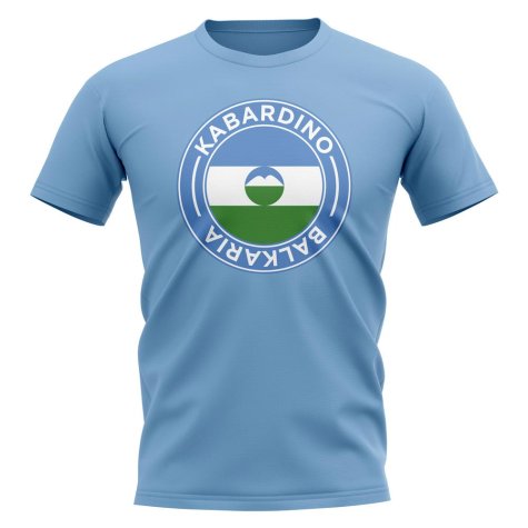 Kabardino Balkaria Football Badge T-Shirt (Sky)