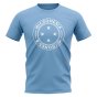 Micronesia Football Badge T-Shirt (Sky)