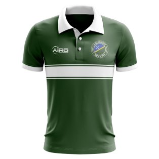 Solomon Islands Concept Stripe Polo Shirt (Green) - Kids
