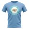U.S Virgin Islands Football Badge T-Shirt (Sky)