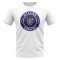 Pitcairn Islands Football Badge T-Shirt (White)