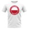 Poland Football Badge T-Shirt (White)