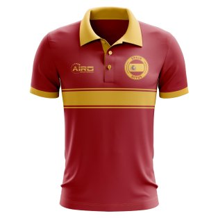 Spain Concept Stripe Polo Shirt (Red)