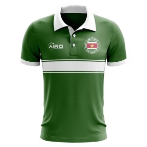 Suriname Concept Stripe Polo Shirt (Green)