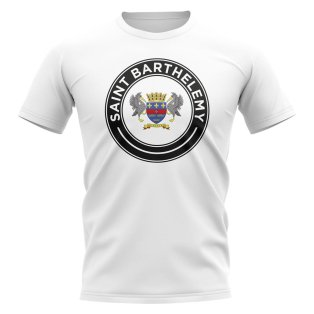 Saint Barthelemy Football Badge T-Shirt (White)