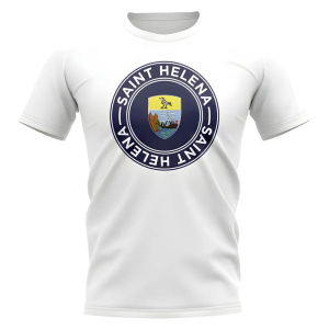 Saint Helena Football Badge T-Shirt (White)