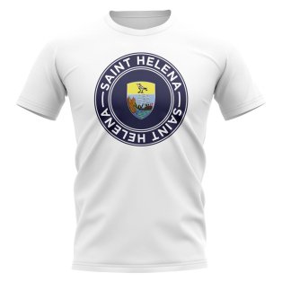 Saint Helena Football Badge T-Shirt (White)