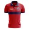 Taiwan Concept Stripe Polo Shirt (Red)
