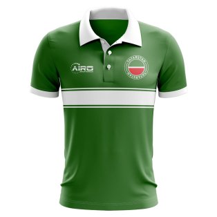 Tatarstan Concept Stripe Polo Shirt (Green)